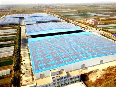 Solar Panel Logistics Warehouse Building